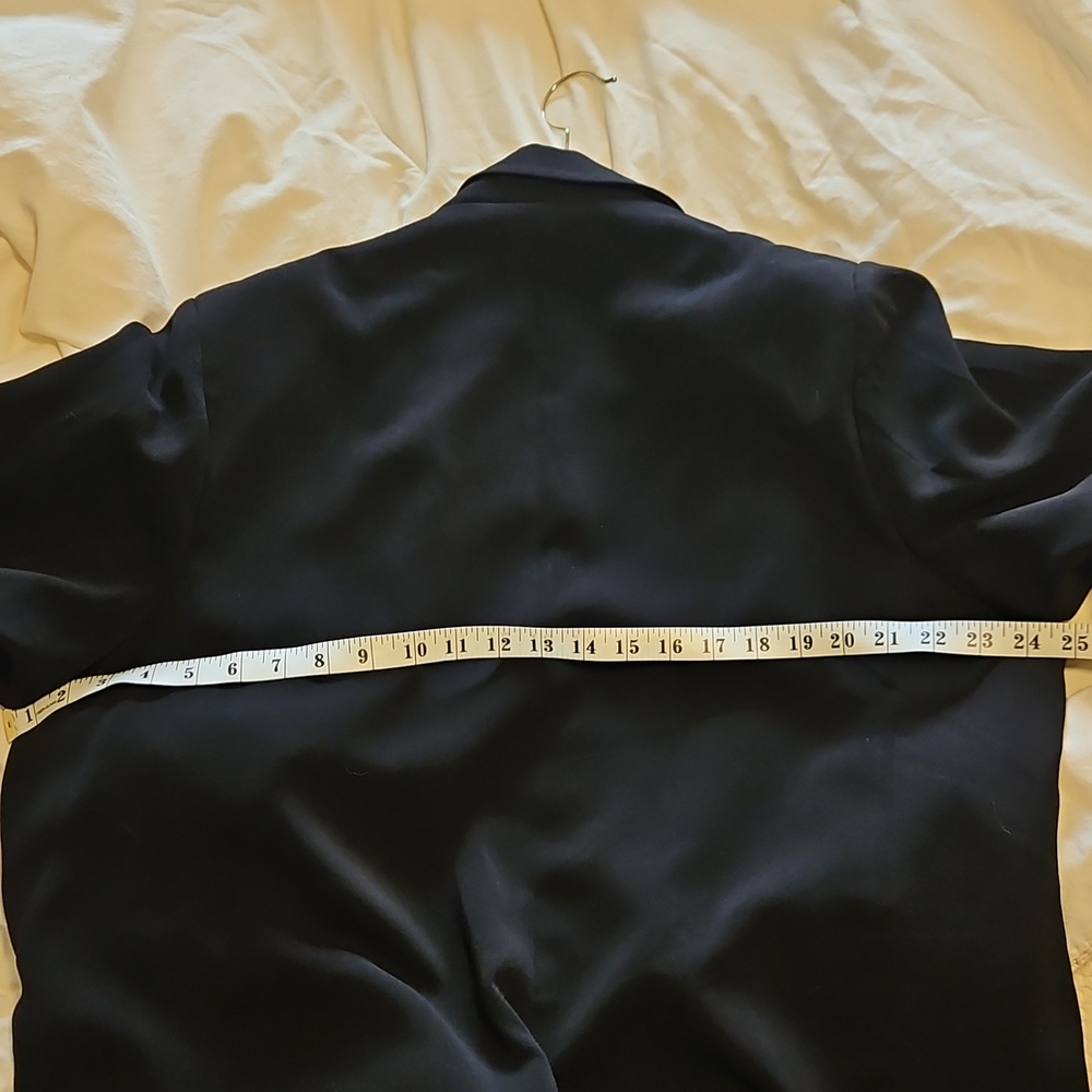 Tahari Gathered Sleeve Black Blazer Size 1x - Picture 9 of 12